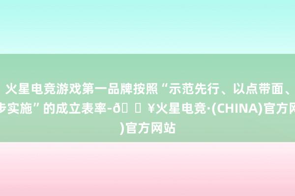 火星电竞游戏第一品牌按照“示范先行、以点带面、分步实施”的成立表率-🔥火星电竞·(CHINA)官方网站